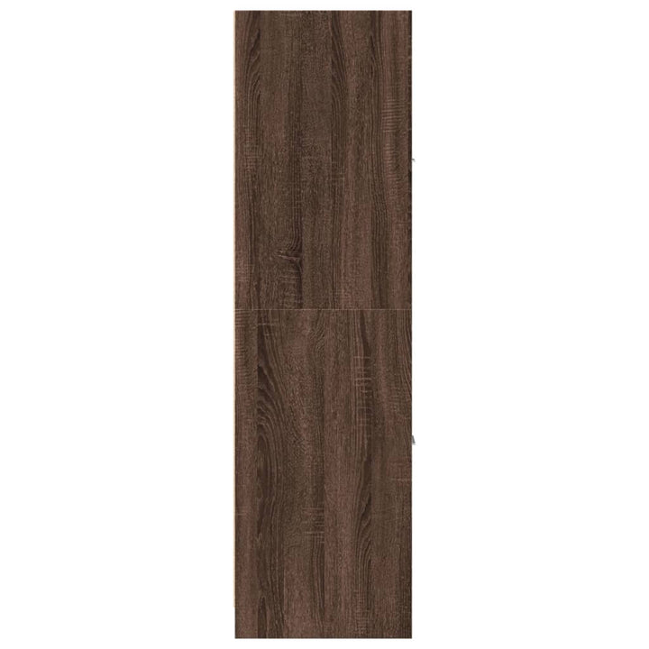 apotekerskab 40x41x144,5 cm konstrueret træ brun egetræsfarve