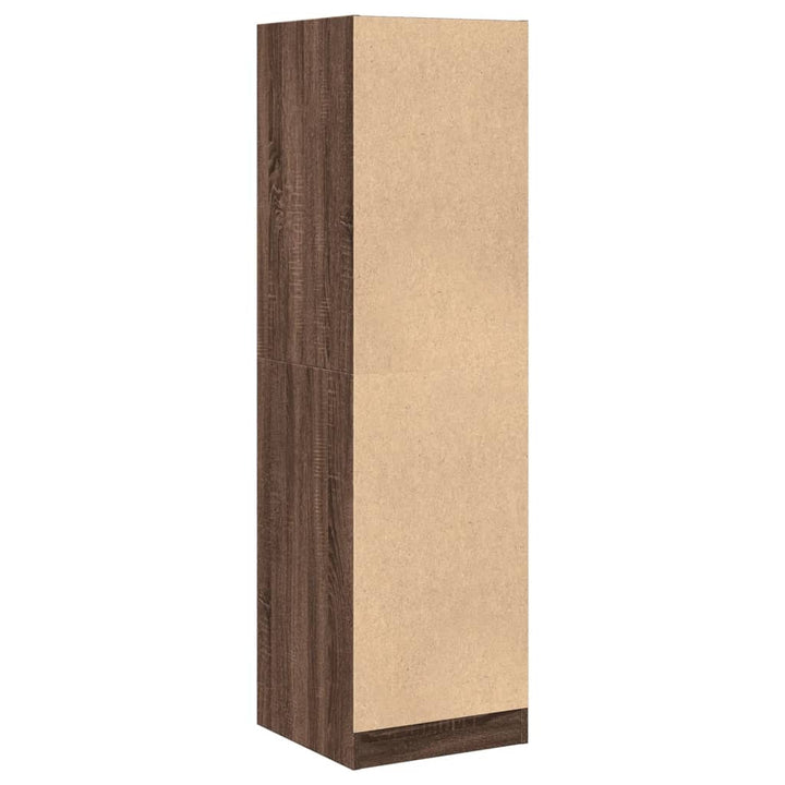 apotekerskab 40x41x144,5 cm konstrueret træ brun egetræsfarve