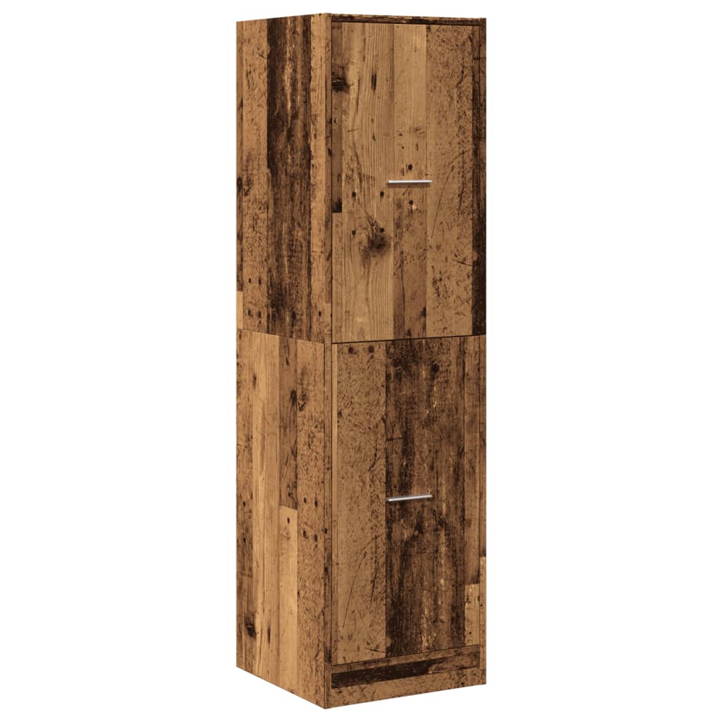 apotekerskab 40x41x144,5 cm konstrueret træ gammelt træ-look