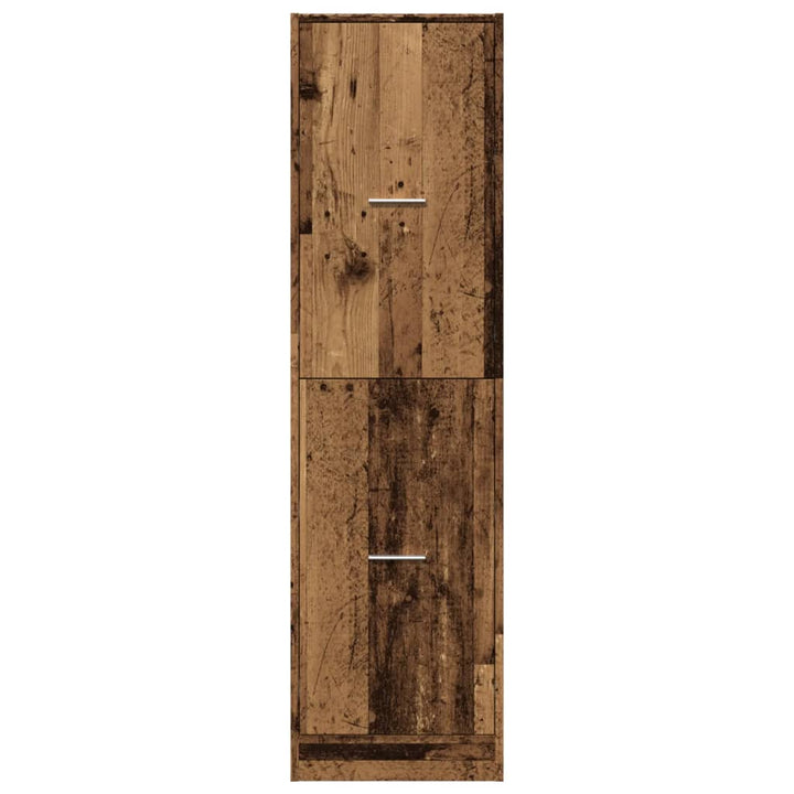 apotekerskab 40x41x144,5 cm konstrueret træ gammelt træ-look