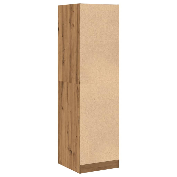 apotekerskab 40x41x144,5 cm konstrueret træ egetræsfarve