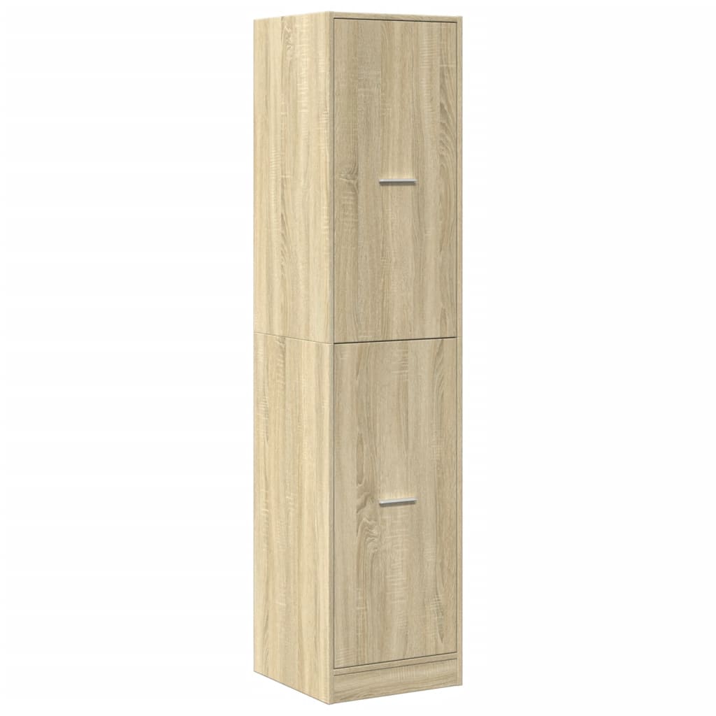 apotekerskab 40x41x174,5 cm konstrueret træ sonoma-eg
