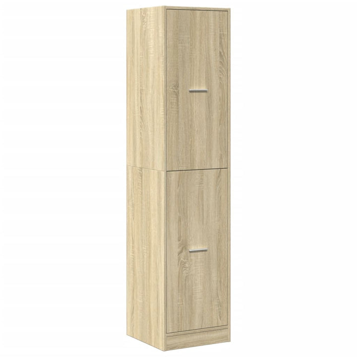 apotekerskab 40x41x174,5 cm konstrueret træ sonoma-eg