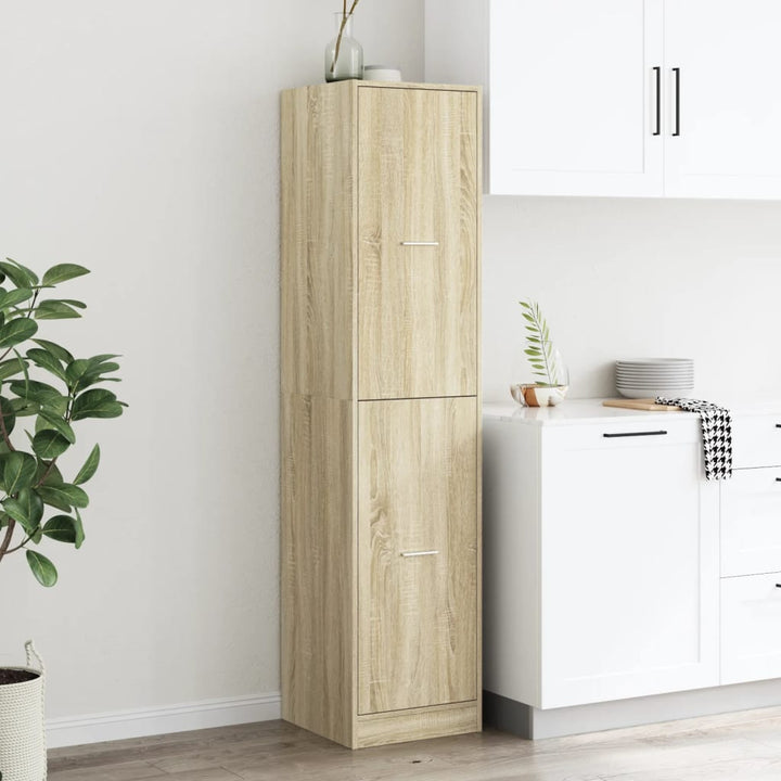apotekerskab 40x41x174,5 cm konstrueret træ sonoma-eg