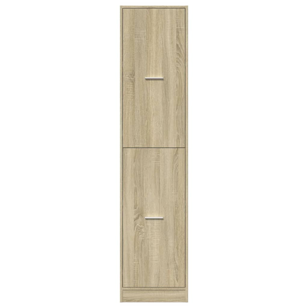 apotekerskab 40x41x174,5 cm konstrueret træ sonoma-eg
