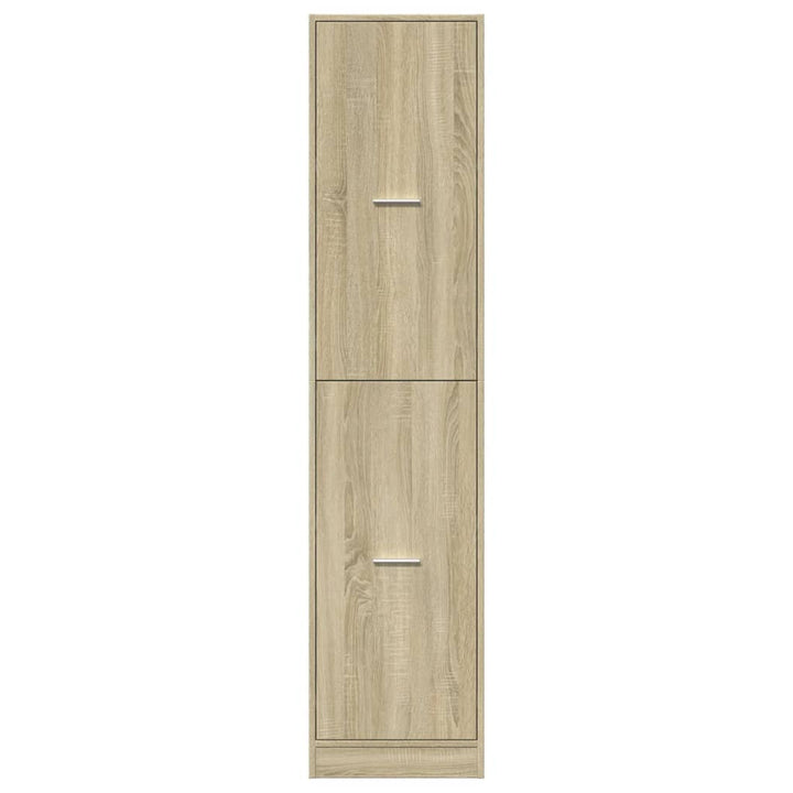 apotekerskab 40x41x174,5 cm konstrueret træ sonoma-eg