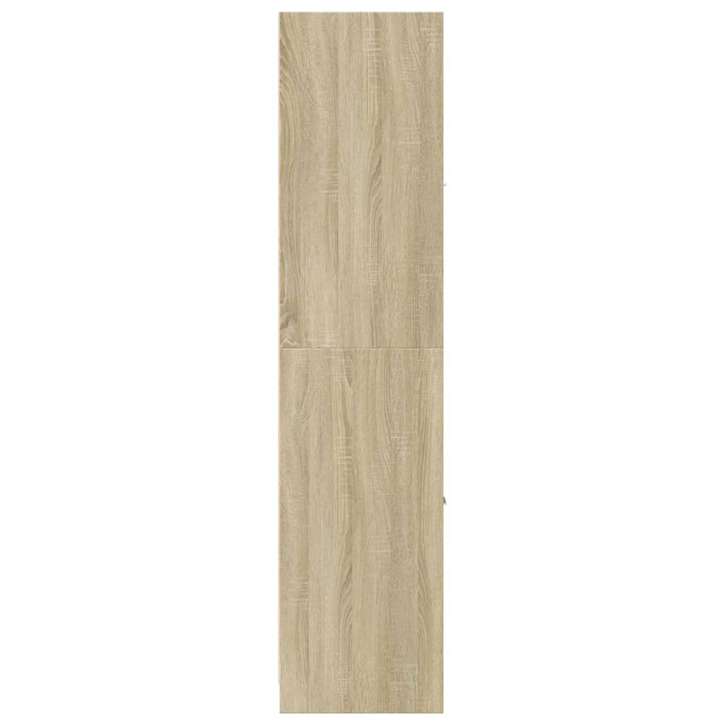 apotekerskab 40x41x174,5 cm konstrueret træ sonoma-eg