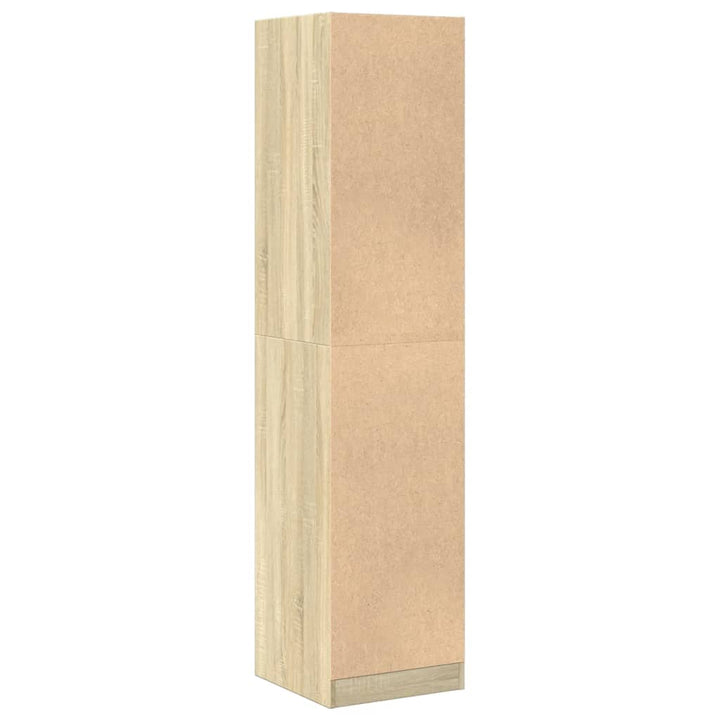 apotekerskab 40x41x174,5 cm konstrueret træ sonoma-eg