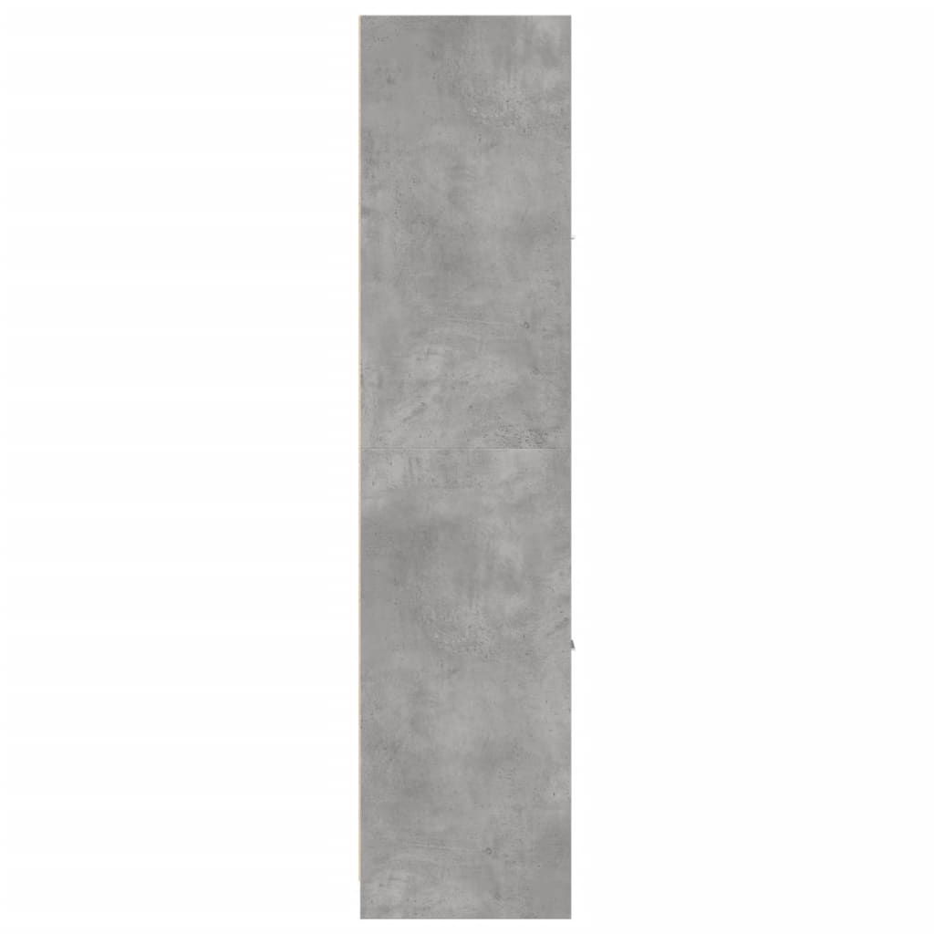 apotekerskab 40x41x174,5 cm konstrueret træ betongrå