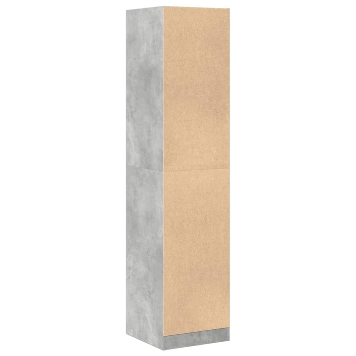apotekerskab 40x41x174,5 cm konstrueret træ betongrå