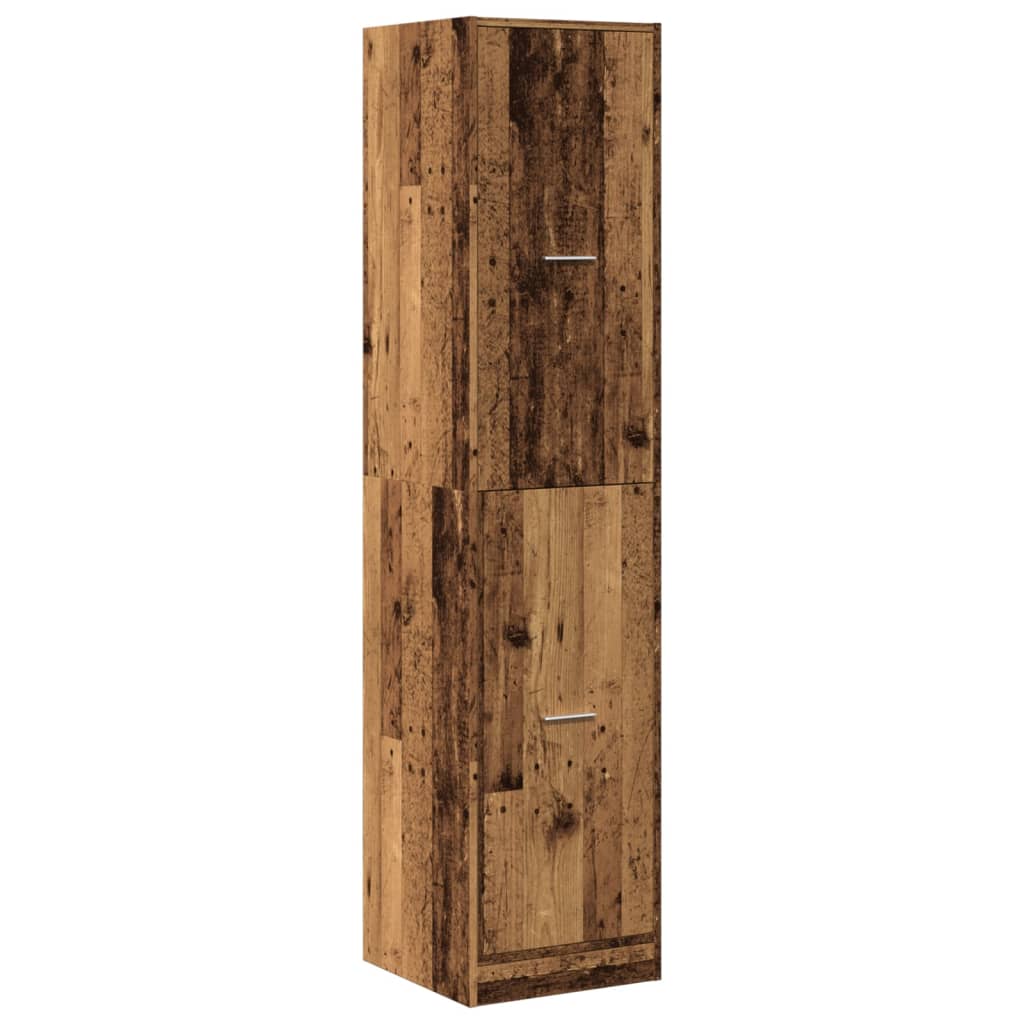 apotekerskab 40x41x174,5 cm konstrueret træ gammelt træ-look
