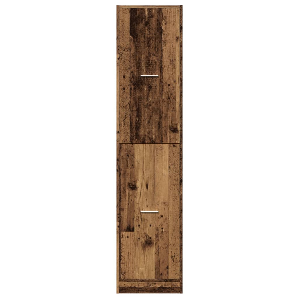 apotekerskab 40x41x174,5 cm konstrueret træ gammelt træ-look
