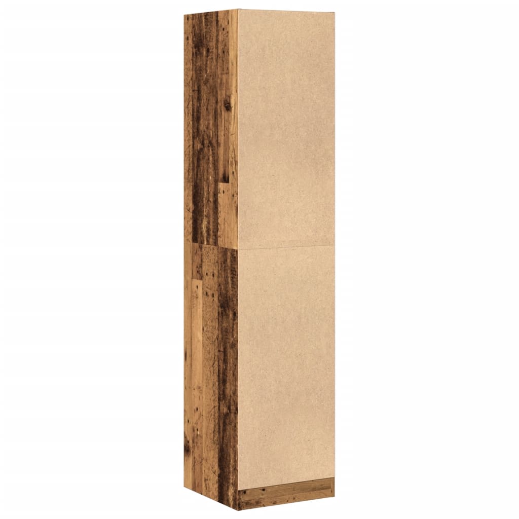 apotekerskab 40x41x174,5 cm konstrueret træ gammelt træ-look