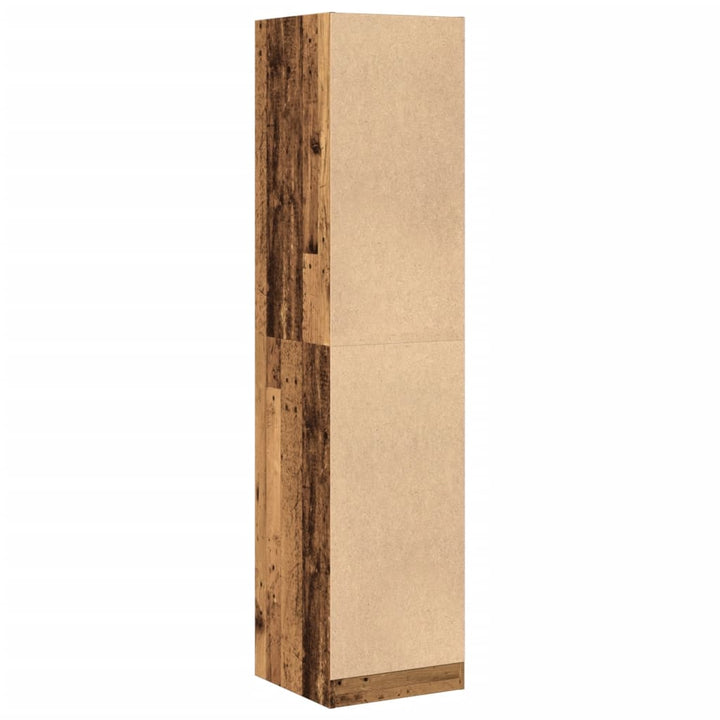 apotekerskab 40x41x174,5 cm konstrueret træ gammelt træ-look