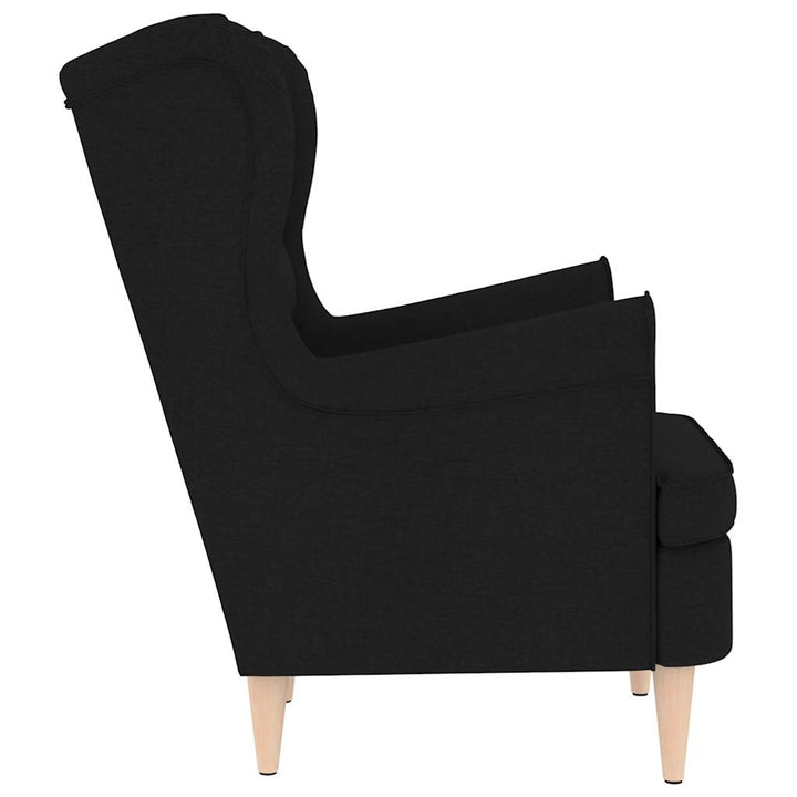 lænestol 74x84x100 cm stof sort