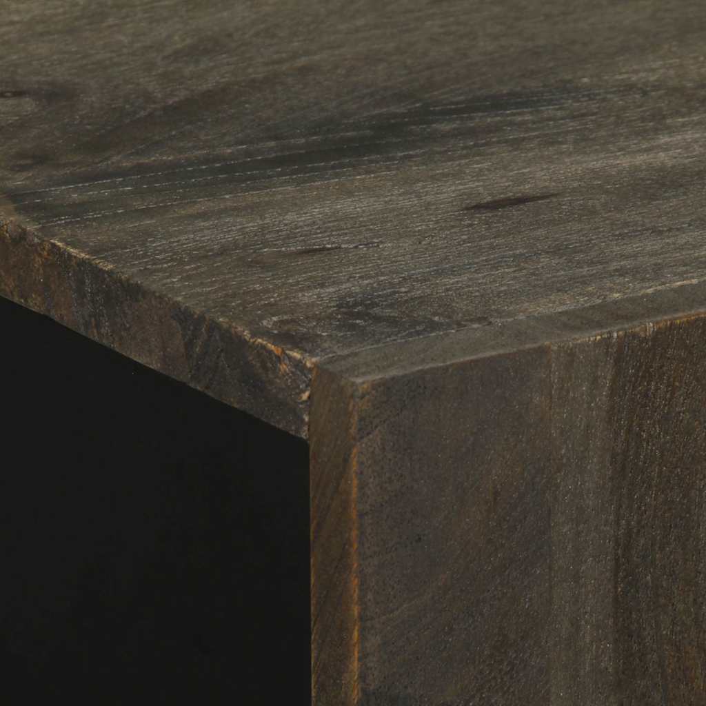 skænke 3 stk. 60x33x75 cm massivt mangotræ sort