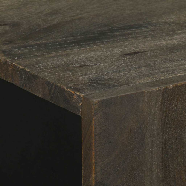 skænke 3 stk. 60x33x75 cm massivt mangotræ sort