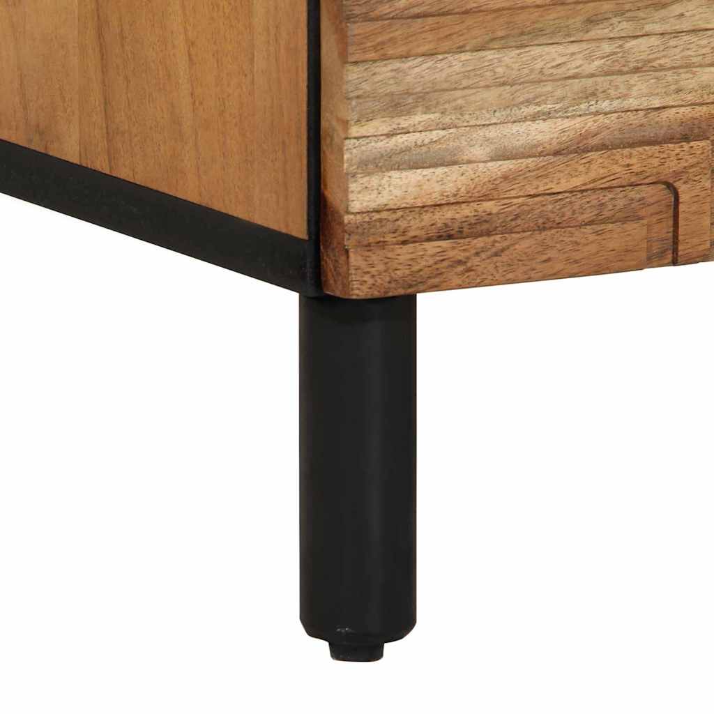 Skænk 2 pcs Brun 60 x 33 x 75 cm Massivt akacietræ