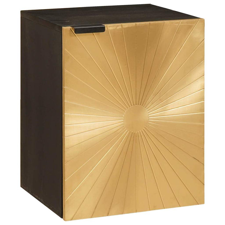 Badeværelsesmøbelsæt 5 pcs Sort og Guld 38 x 33 x 160 cm