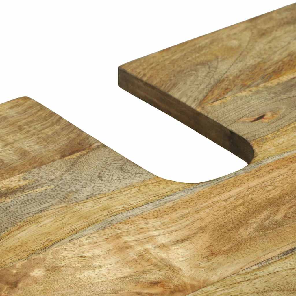 Badeværelsesmøbel sæt med hylde 2 pcs Brun 62 x 33 x 58 cm