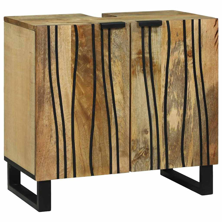Badeværelsesmøbel sæt med hylde 2 pcs Brun 62 x 33 x 58 cm