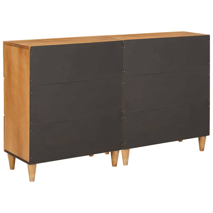 Sideboard 2 pcs Brun 60 x 33 x 75 cm Massivt mangotræ