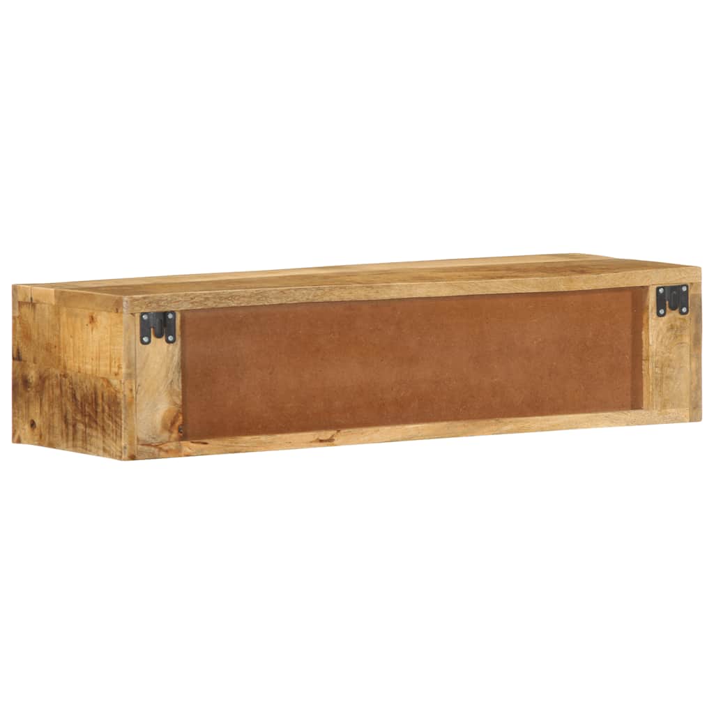 væghængt tv-skab 80x30x19cm massivt ru mangotræ