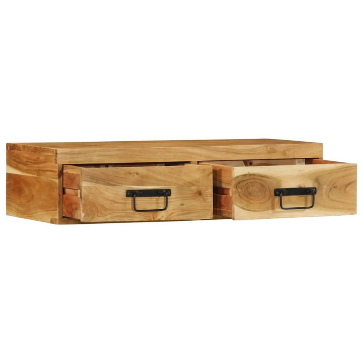 væghængt tv-skab 80x30x19 cm massivt akacietræ