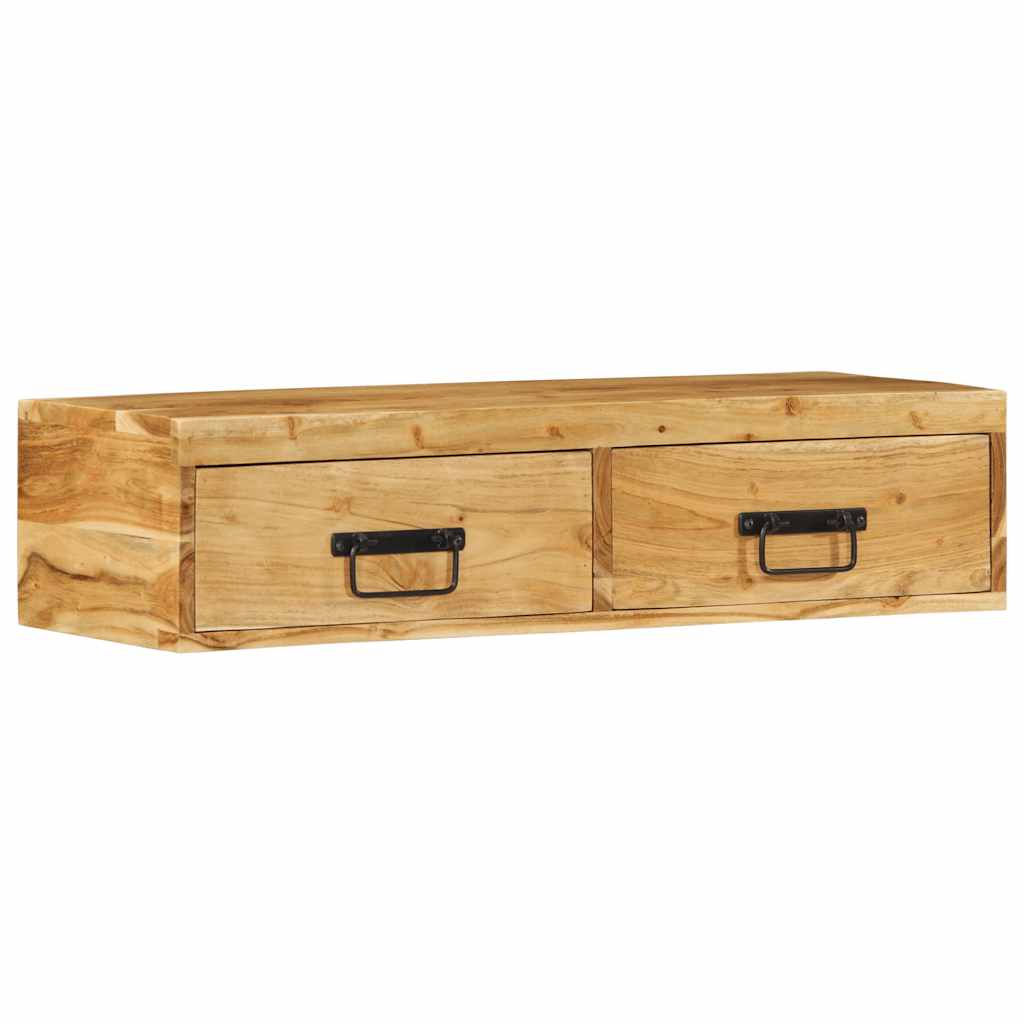 væghængt tv-skab 80x30x19 cm massivt akacietræ