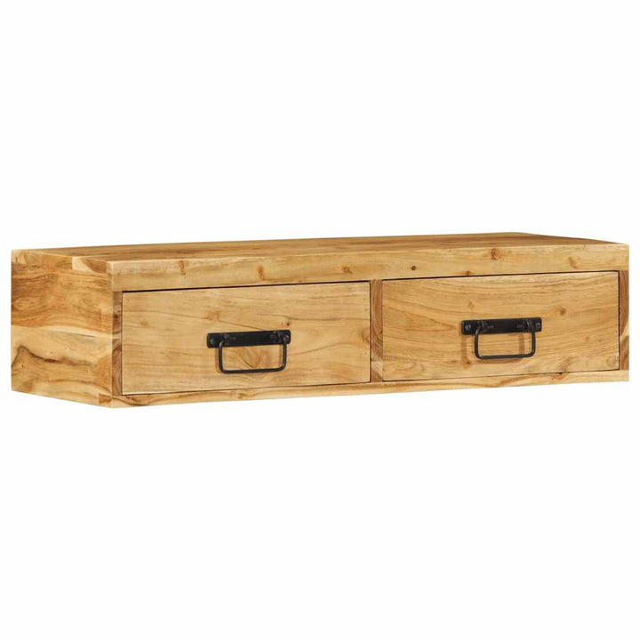 væghængt tv-skab 80x30x19 cm massivt akacietræ