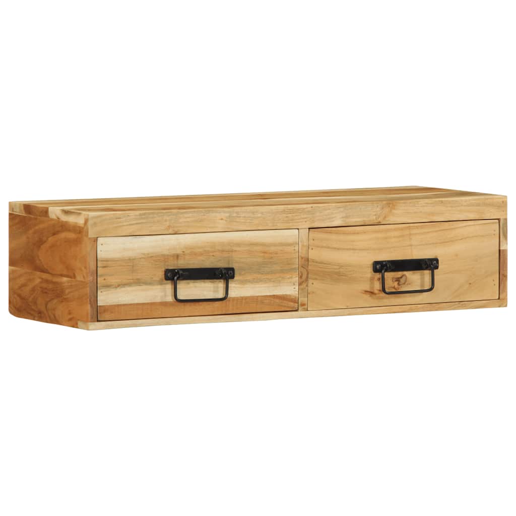 væghængt tv-skab 80x30x19 cm massivt akacietræ