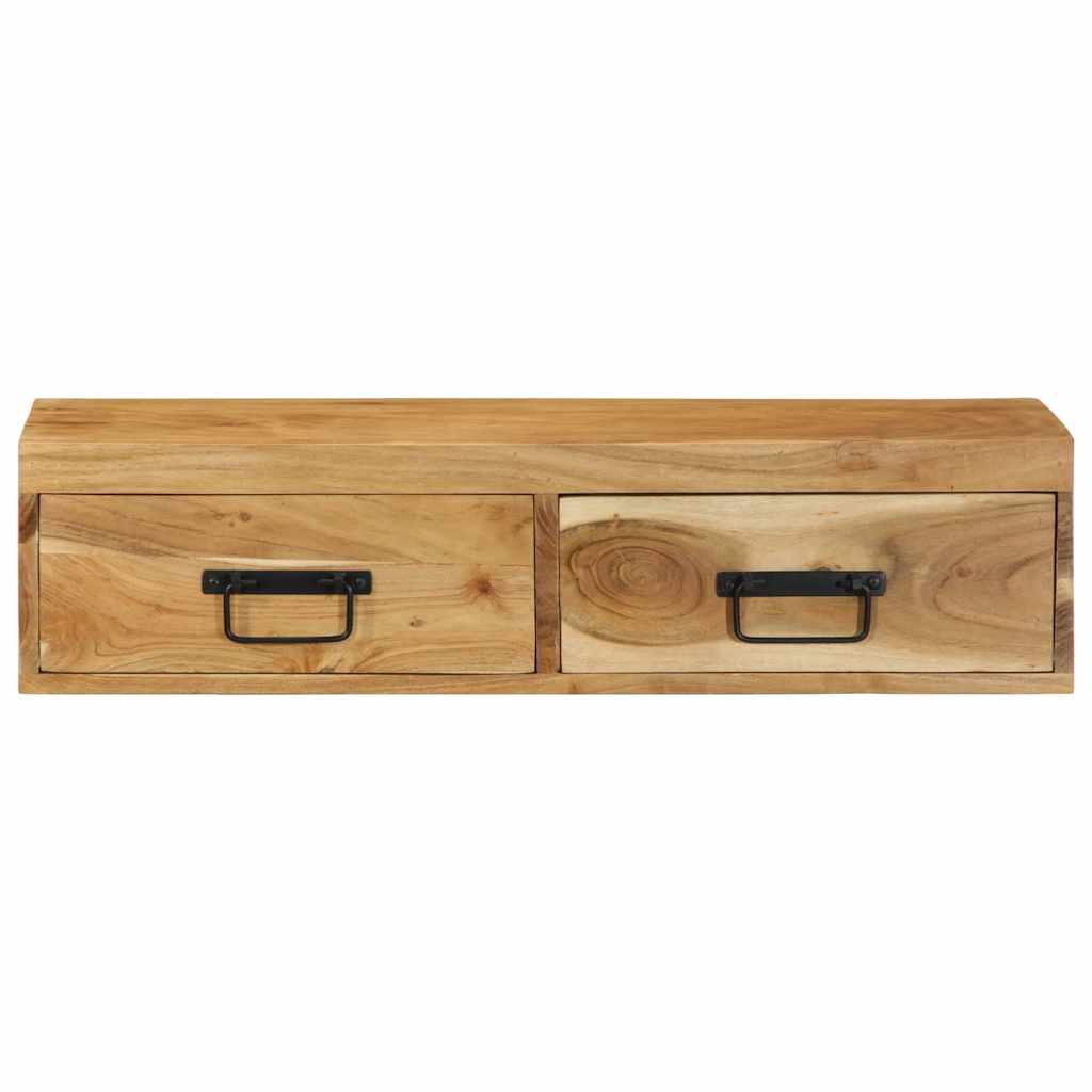 væghængt tv-skab 80x30x19 cm massivt akacietræ