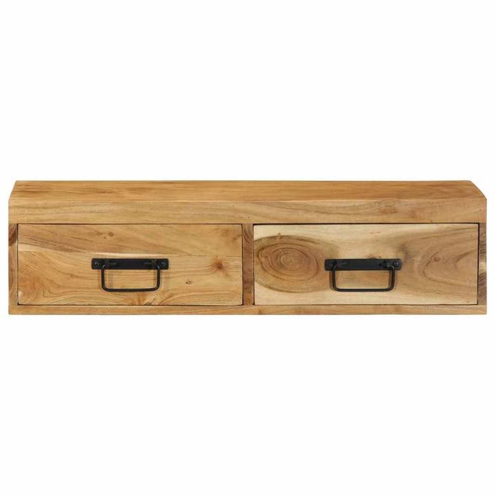 væghængt tv-skab 80x30x19 cm massivt akacietræ