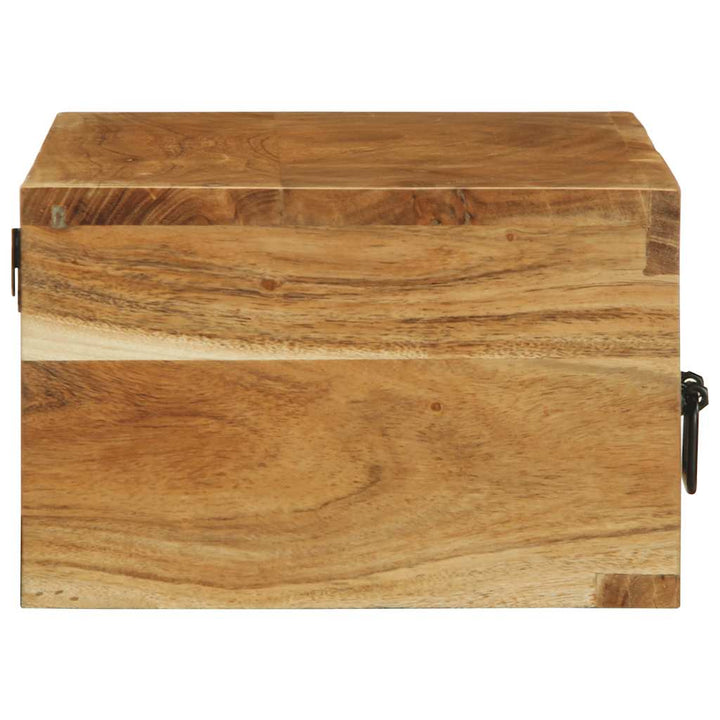 væghængt tv-skab 80x30x19 cm massivt akacietræ