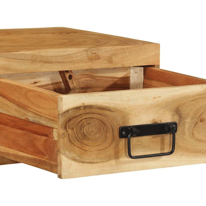 væghængt tv-skab 80x30x19 cm massivt akacietræ