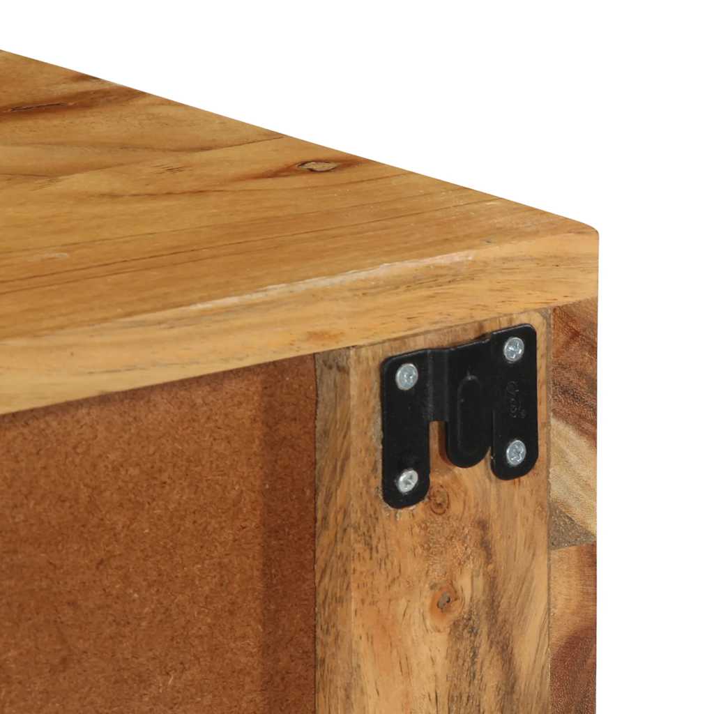 væghængt tv-skab 80x30x19 cm massivt akacietræ