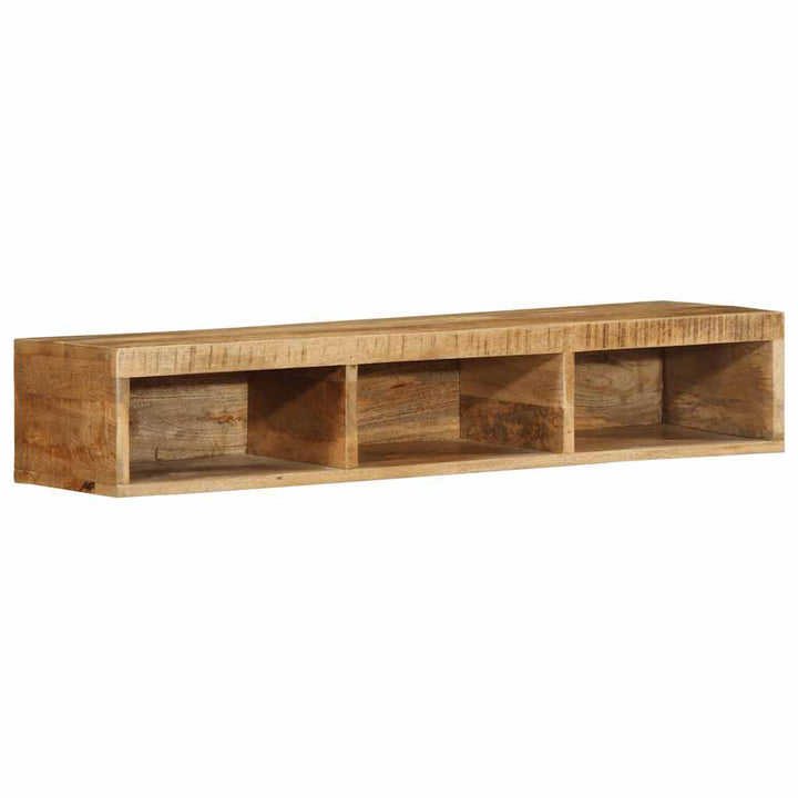 væghængt tv-skab 100x30x19 cm massivt ru mangotræ