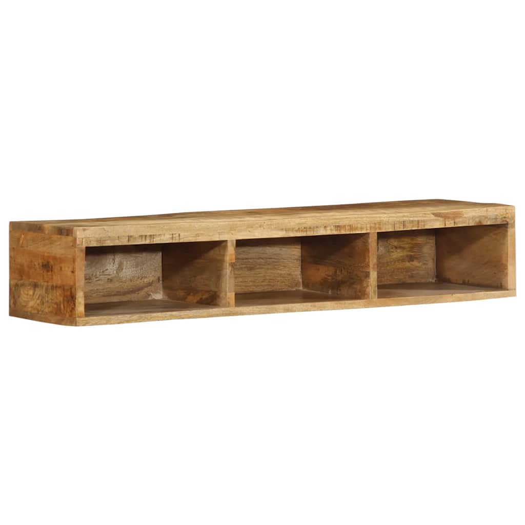 væghængt tv-skab 100x30x19 cm massivt ru mangotræ