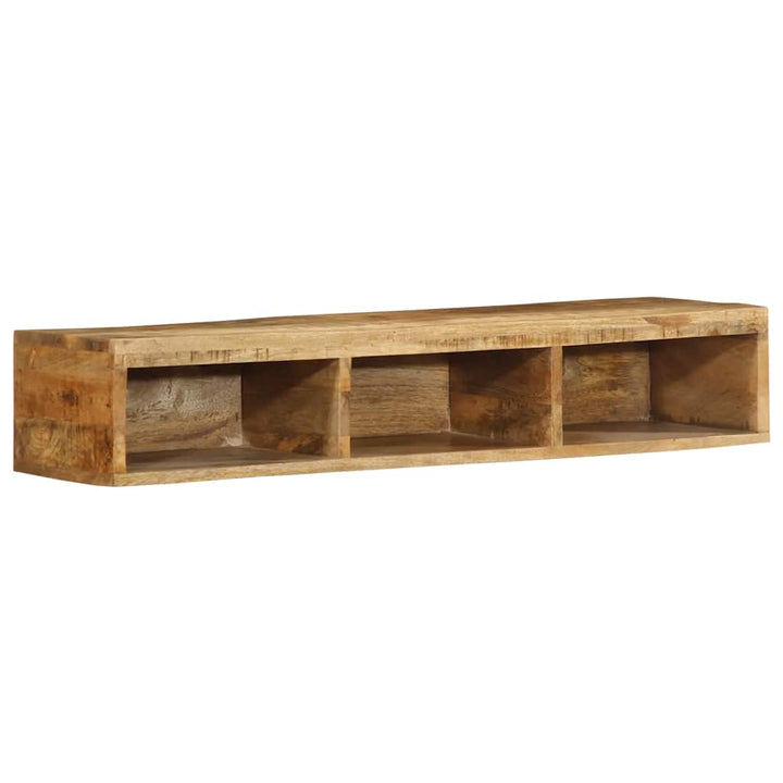 væghængt tv-skab 100x30x19 cm massivt ru mangotræ