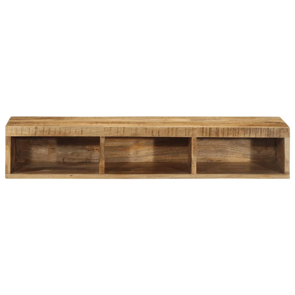 væghængt tv-skab 100x30x19 cm massivt ru mangotræ