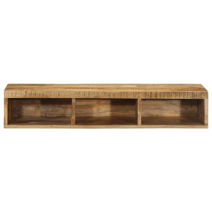 væghængt tv-skab 100x30x19 cm massivt ru mangotræ