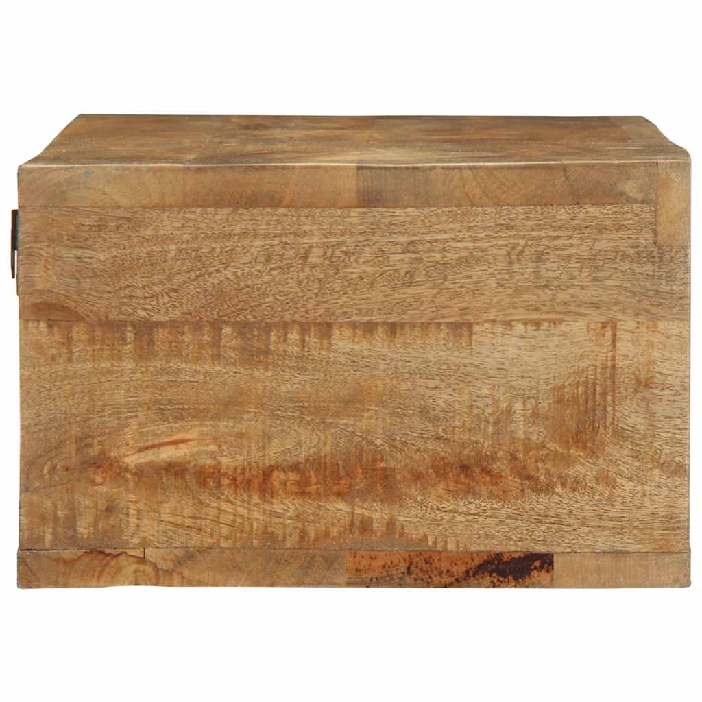 væghængt tv-skab 100x30x19 cm massivt ru mangotræ