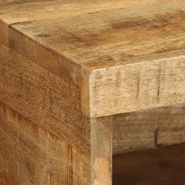 væghængt tv-skab 100x30x19 cm massivt ru mangotræ