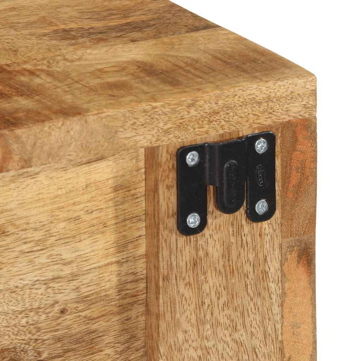 væghængt tv-skab 100x30x19 cm massivt ru mangotræ