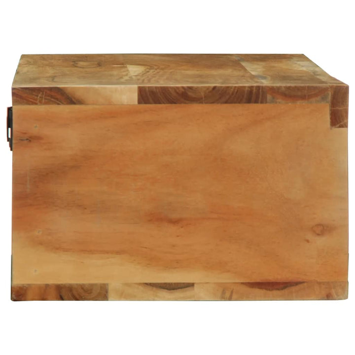 væghængt tv-skab 100x30x19 cm massivt genbrugstræ