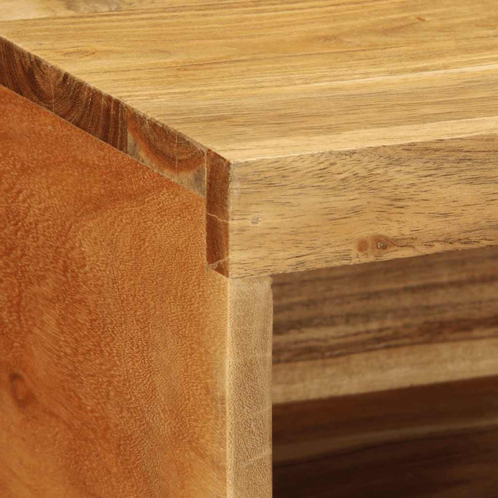 væghængt tv-skab 100x30x19 cm massivt genbrugstræ