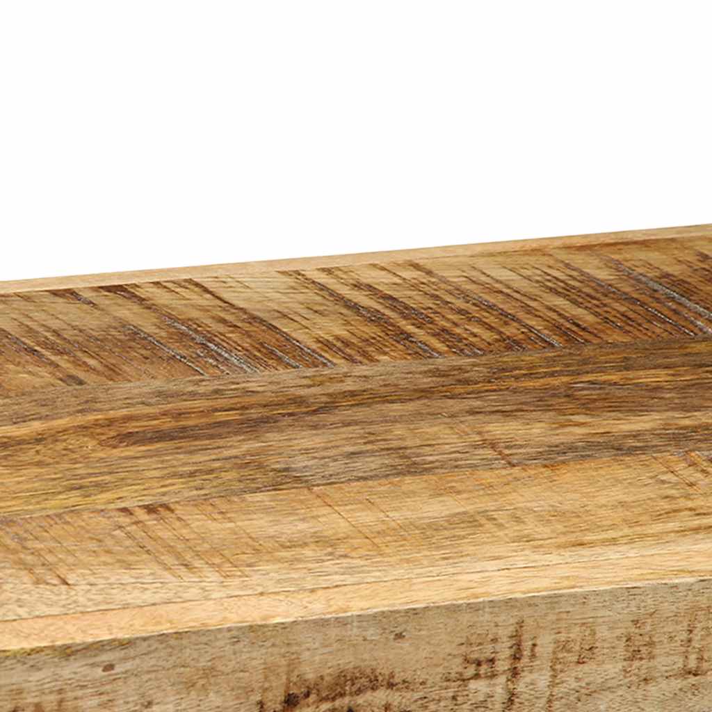 væghylde 90x33x45 cm massivt ru mangotræ