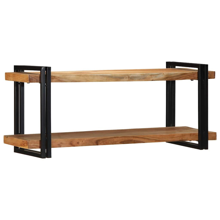 væghylde 110x33x45 cm massivt akacietræ