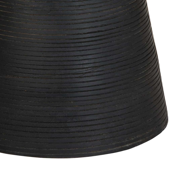 sidebord Ø37x45 cm massivt mangotræ sort