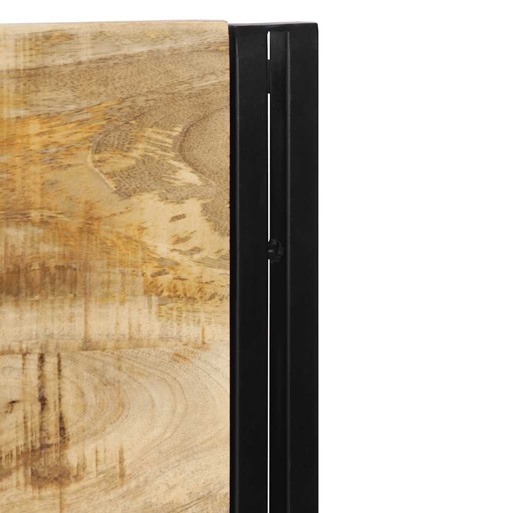 hovedgærde 160 cm massivt mangotræ og jern